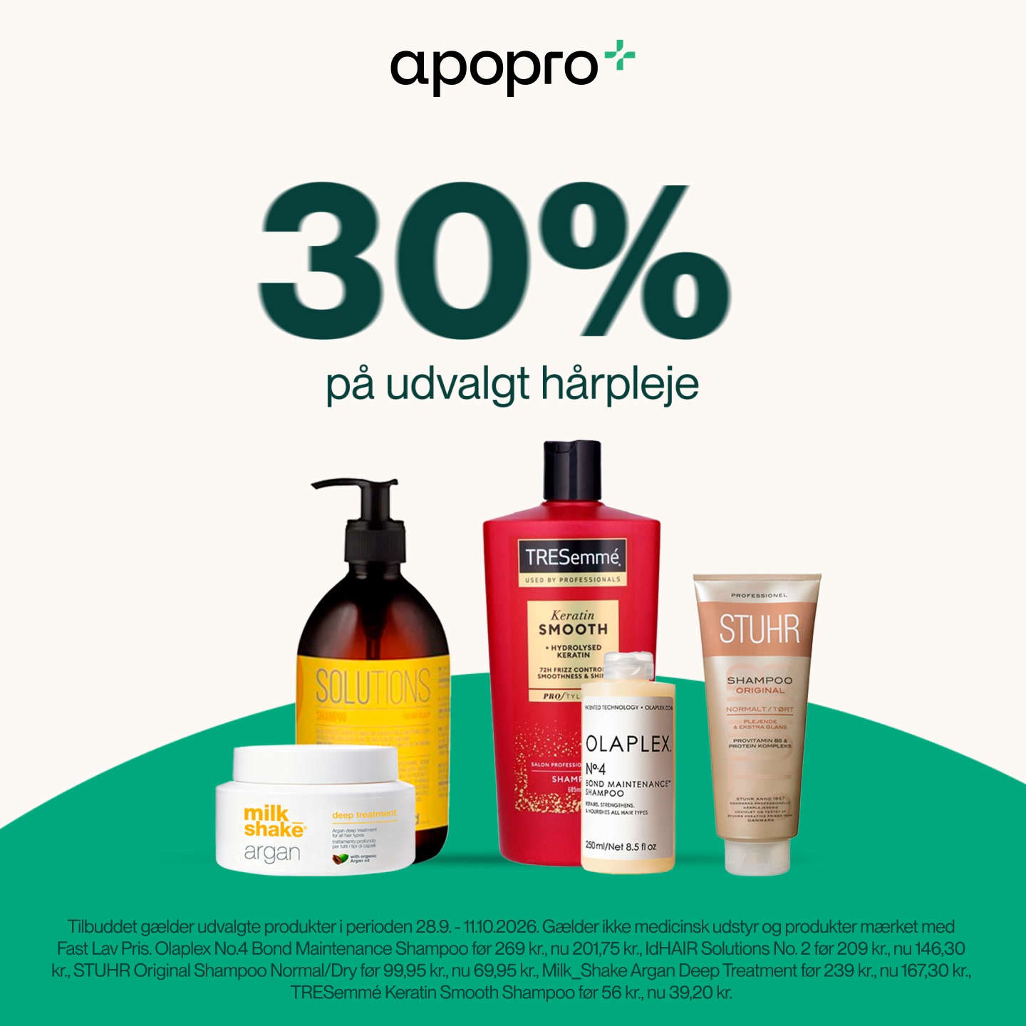 Spar 30% på udvalgt hårpleje