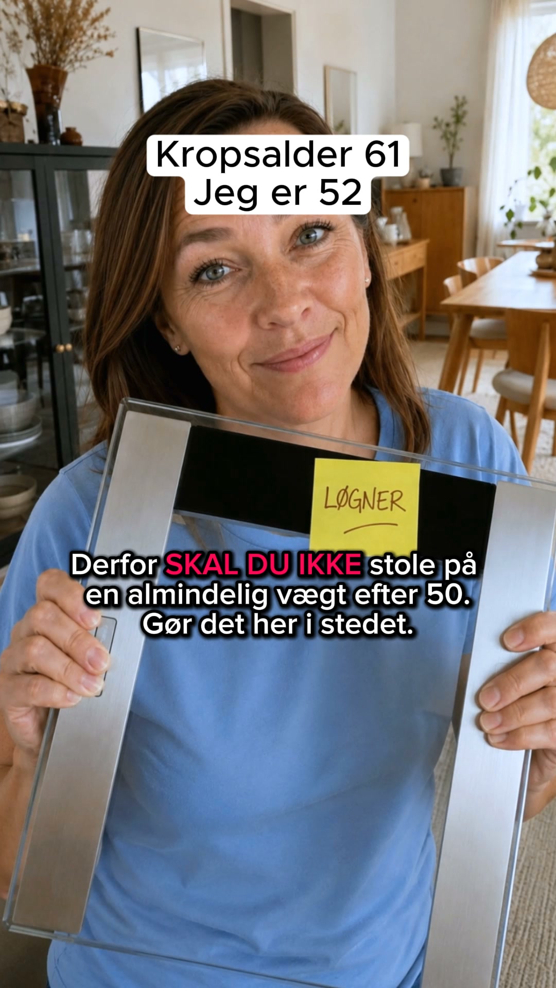 Din vægt lyver efter 50