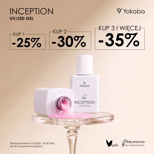 Żele UV/LED -35% Taniej