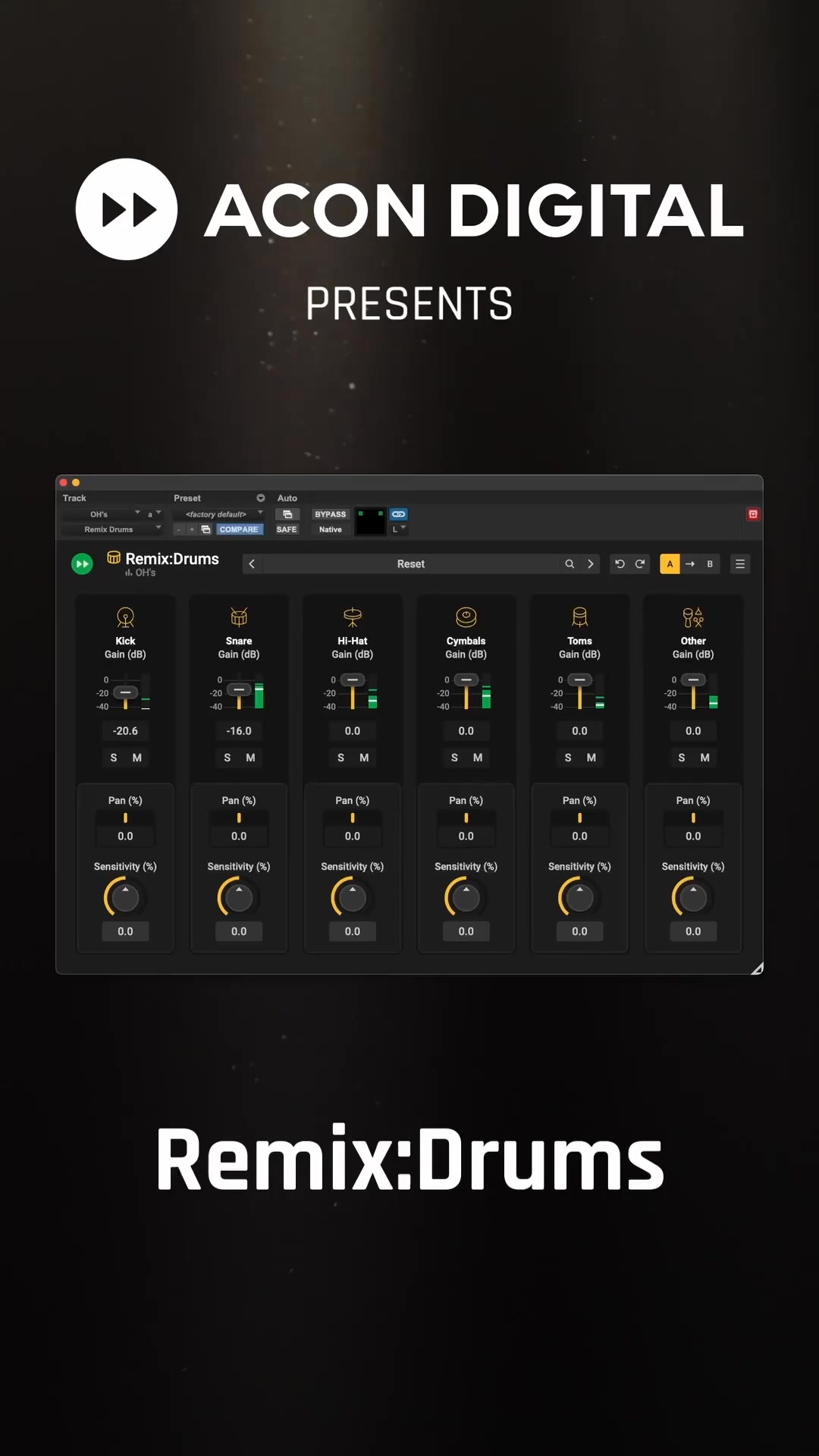 Remix:Drums Stem Separation Plugin