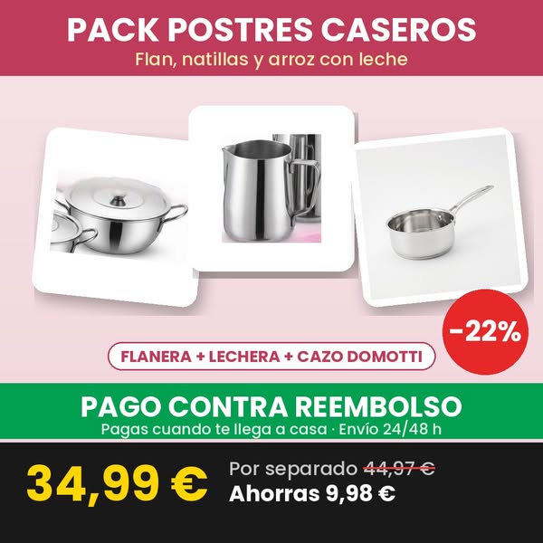 Pack Postres Caseros por 34,99 €