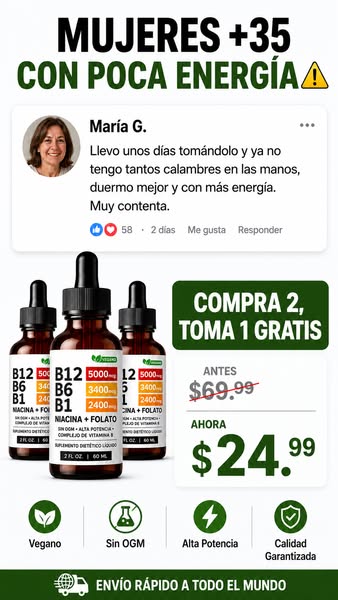 Adiós al hormigueo y la fatiga — resultados en 7 días
