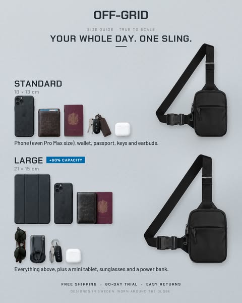 Buy One Sling Bag, Get One FREE