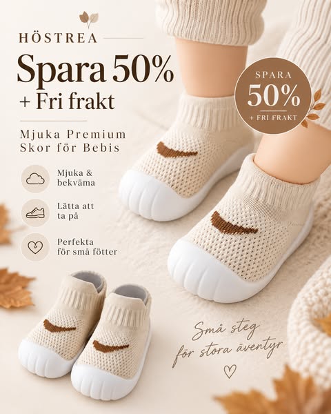 Våra populära Babyskor är tillbaka i lager