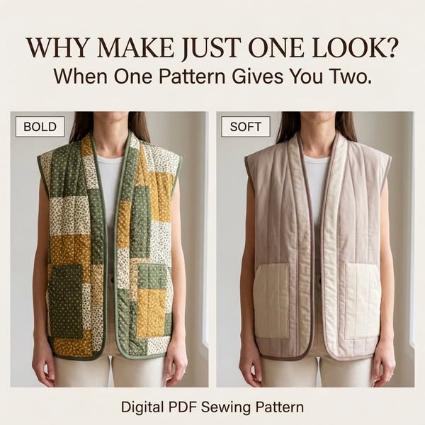 Sew a Vest You’ll Wear Both Ways