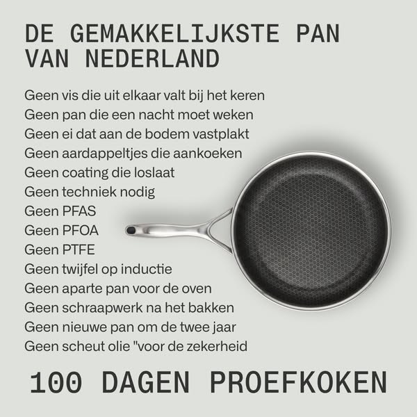100% PFAS-vrije pannen