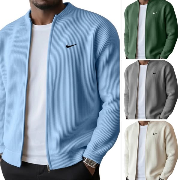 Chaqueta de Punto Canalé con Cremallera · Perfecta para cualquier ocasión