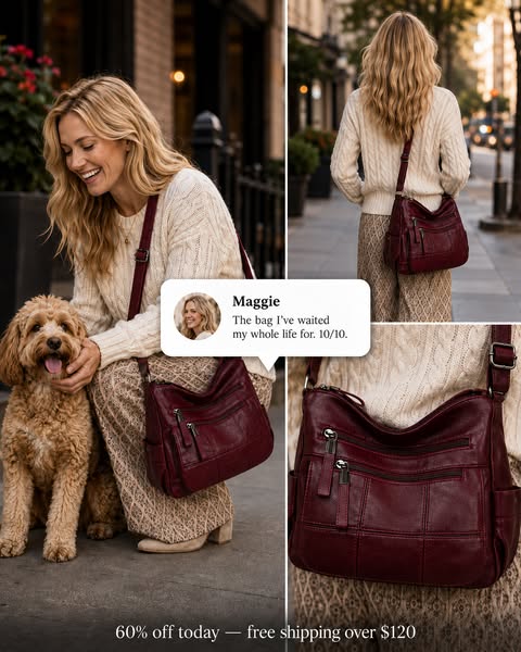 Roomy, Gorgeous & Practical Bag - 60% OFF