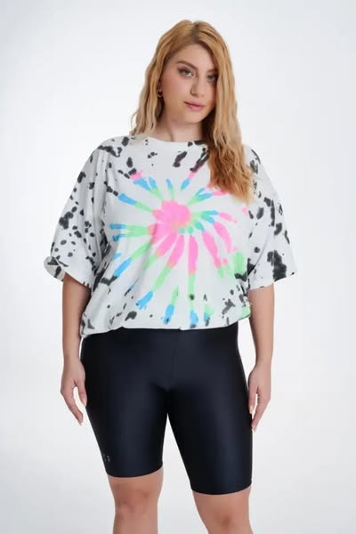 Amaryllis Γυαλιστερό Curvy Ποδηλατικό Shorts