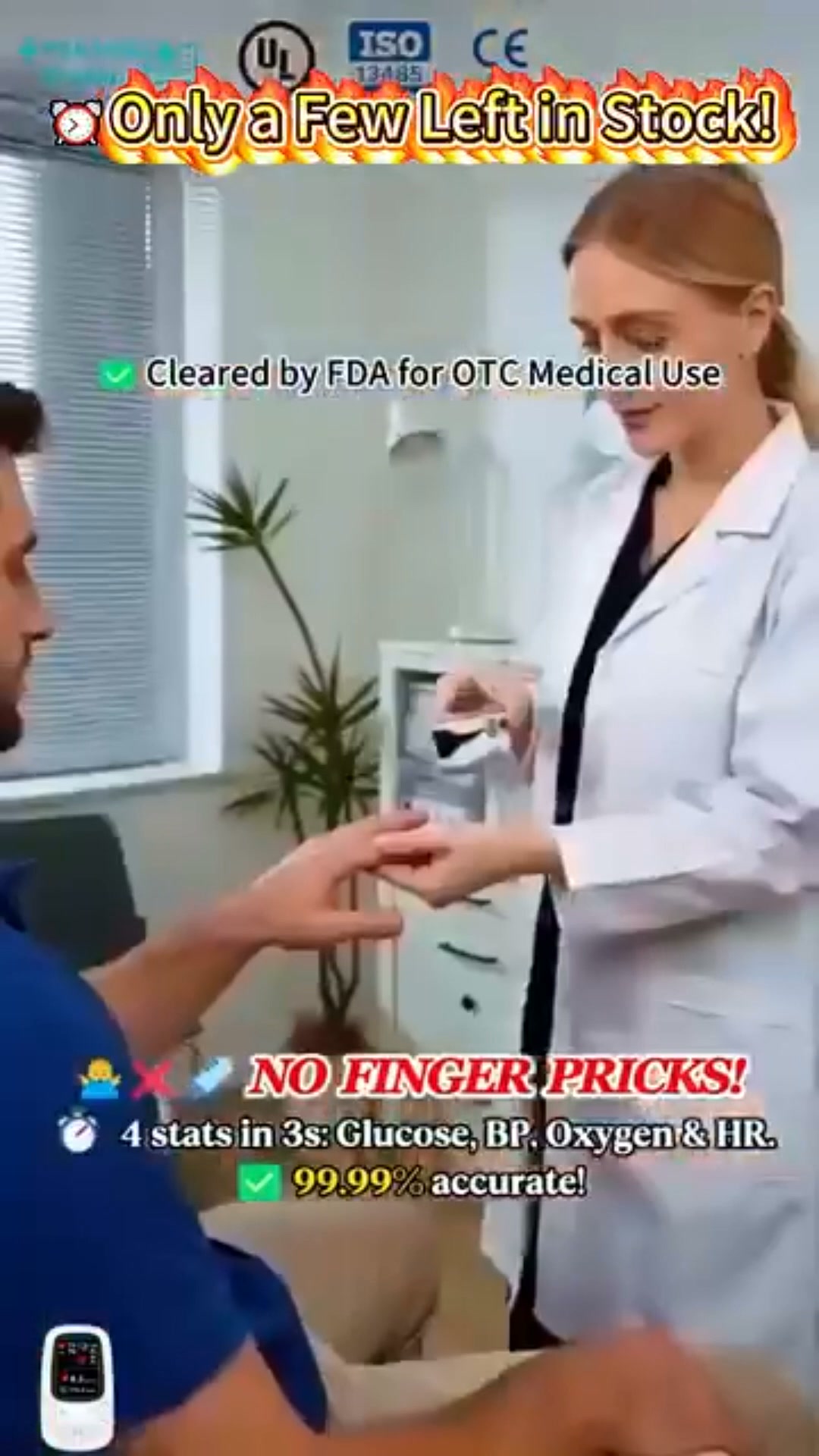 Latest Technology Non-Invasive Daily Health Tracker | Needle-Free Wellness Trend Monitoring Device