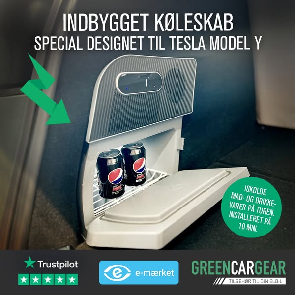 Smart indbygget køleskab i bilen