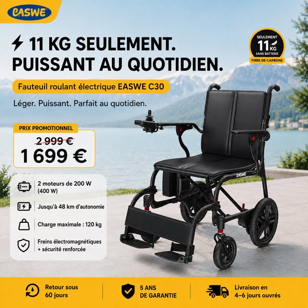Seulement 11 kg pour plus de liberté