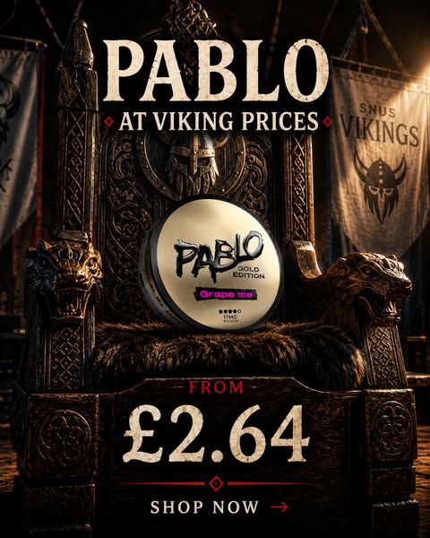 Search: 296 results found for "pablo" - Snus Vikings