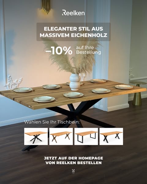 Tische aus Eichenholz