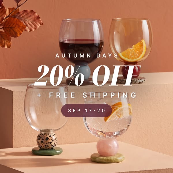 Autumn Days - 20% OFF + FREE Shipping. 17-20 Sept.