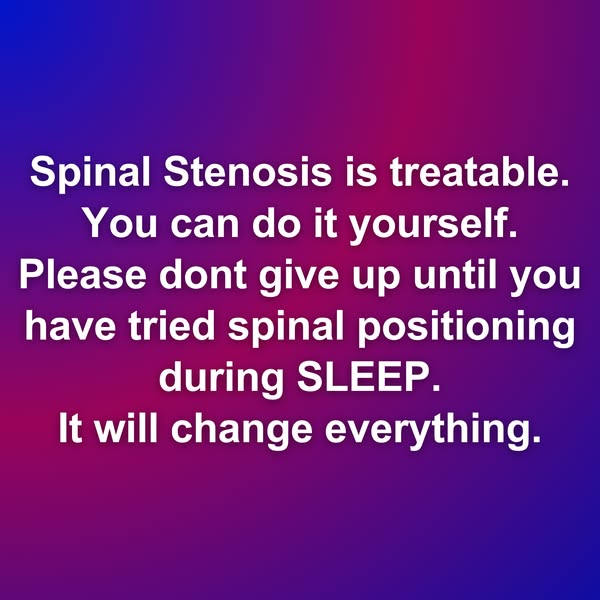 Naturally relieve spinal stenosis here