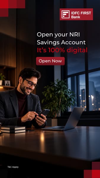 NRI Savings A/c: Made for NRIs on the go​