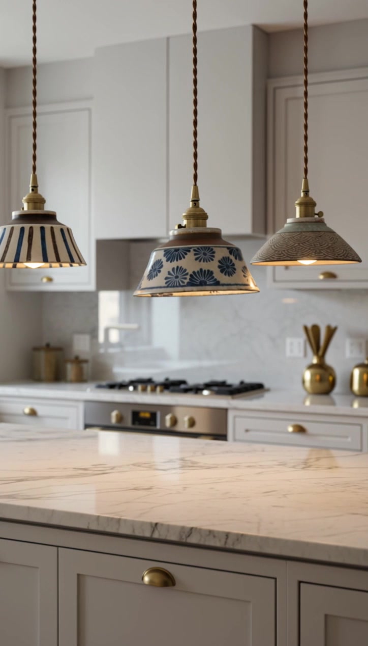 Ronja – Hand-Painted Ceramic Pendant Light