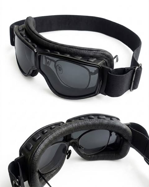 Vintage Motorcycle Goggles - FIT OVER GLASSES