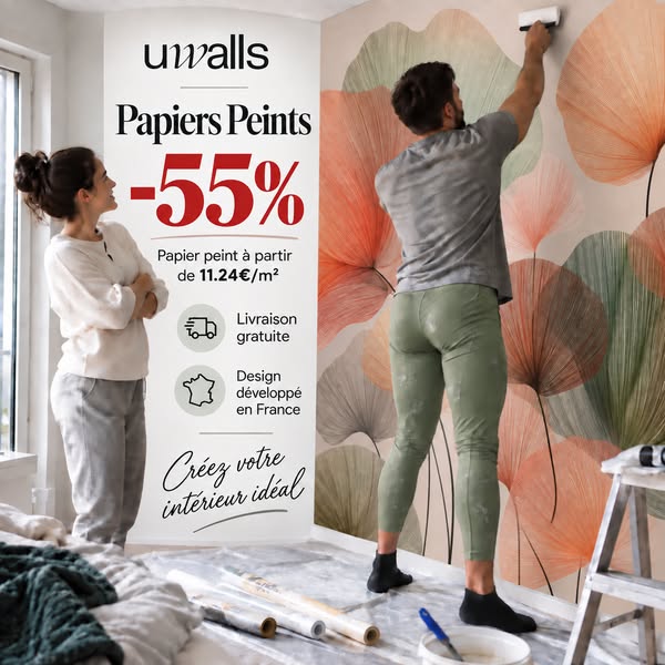 ‼ –40 % DE REMISE‼ PAPIERS PEINTS (€13)