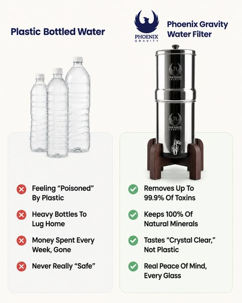 New British Water Filter Cuts Bottled Water Costs To Pennies