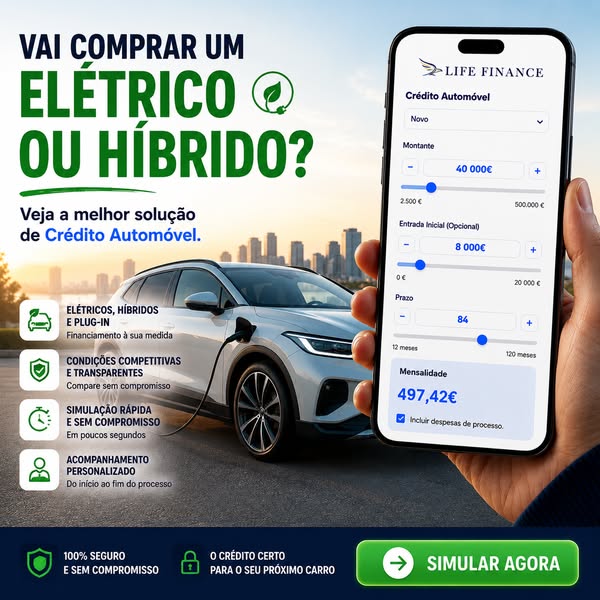 Crédito Automóvel para Elétricos e Híbridos