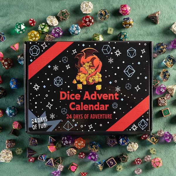 2025 Random Dice Advent Calendar, Christmas Mystery Dice Box, Christmas Countdown Surprise, Mystery Dice Blind Bag, Christmas Gift, Dice Gif