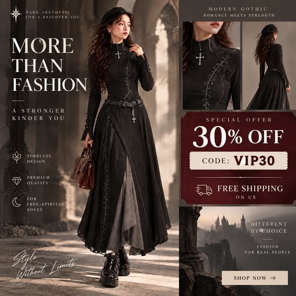 Masterpiece of Dark Edge & Sculpted Layers | Save 30% First Order