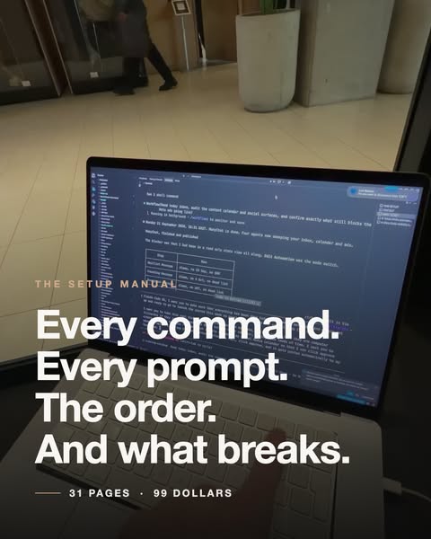 THE SETUP MANUAL, $99