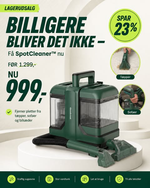 Spar 23% på SpotCleaner™