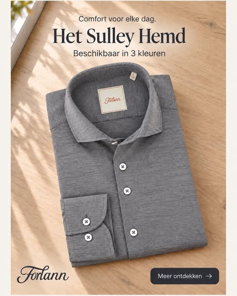 Het katoenen hemd dat met je meebeweegt