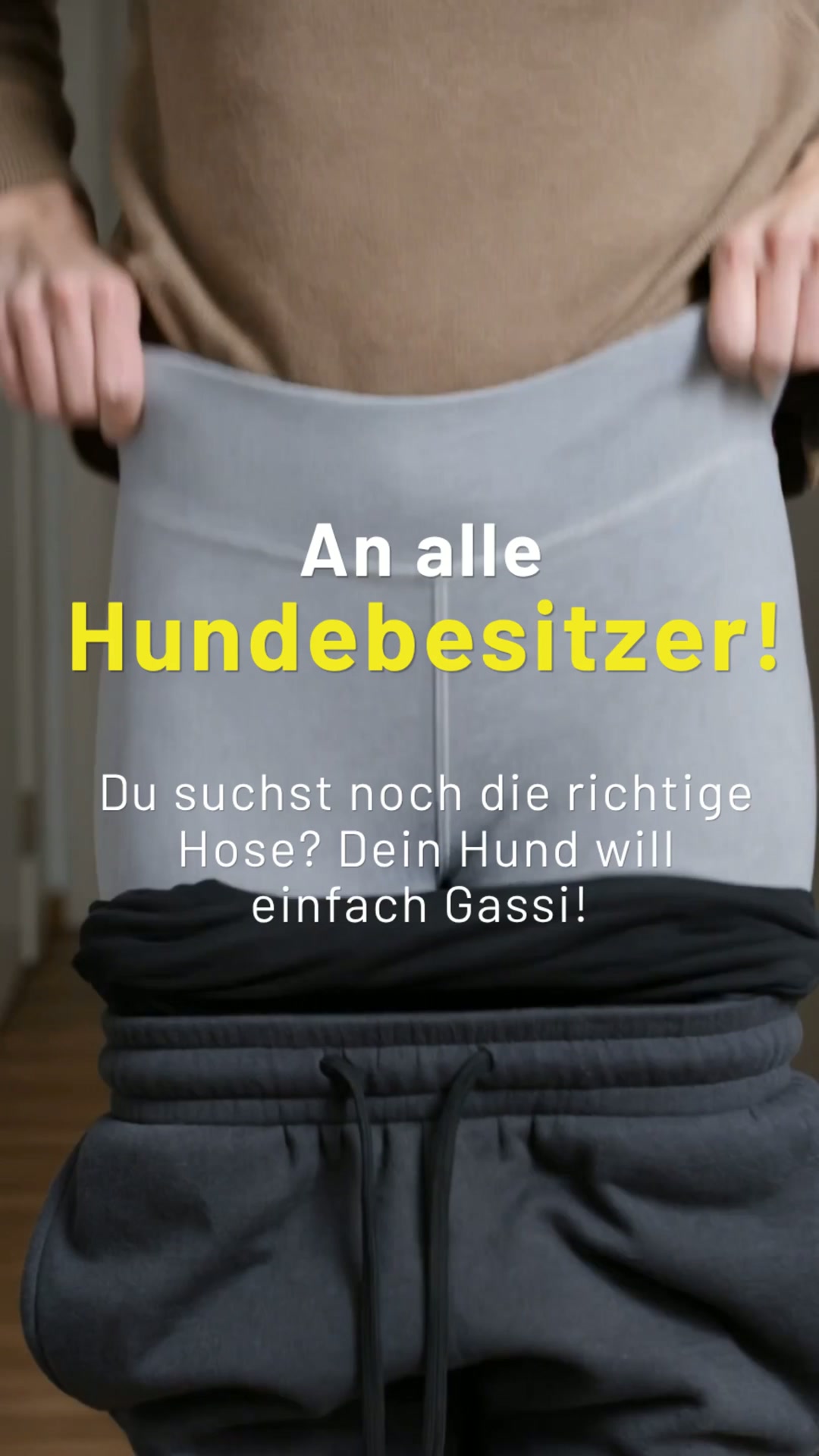 Dein Hund ist bereit. Deine Hose auch?