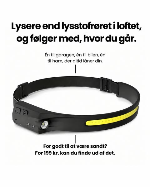 Rangeret som nr. 1 pandelampe 3 år i træk!