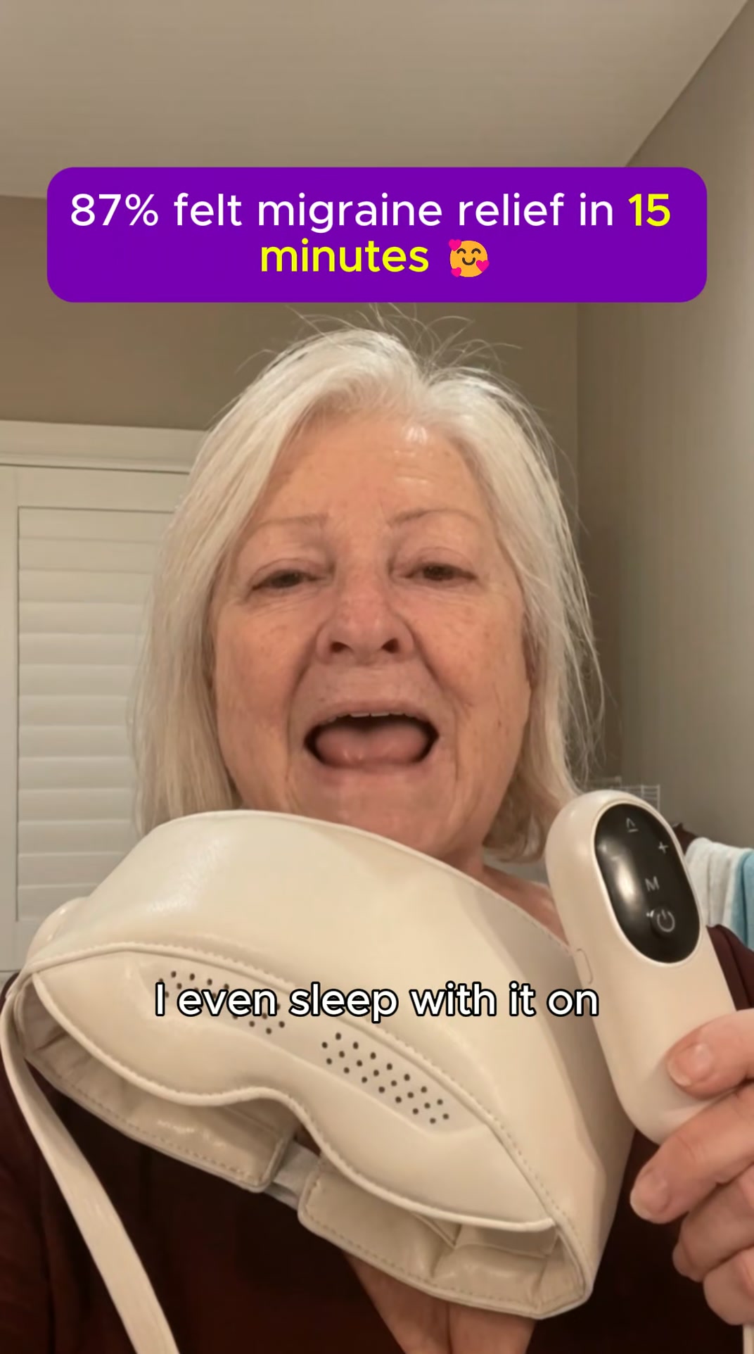 15 Minutes. Migraine Relief.