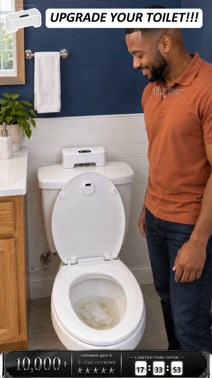 Wave & Flush — Touchless Automatic Toilet Flusher