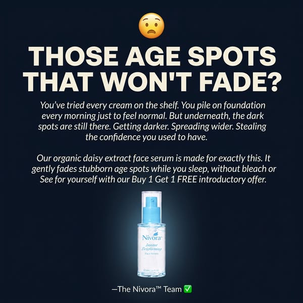 Stubborn Age Spots? Not Anymore.