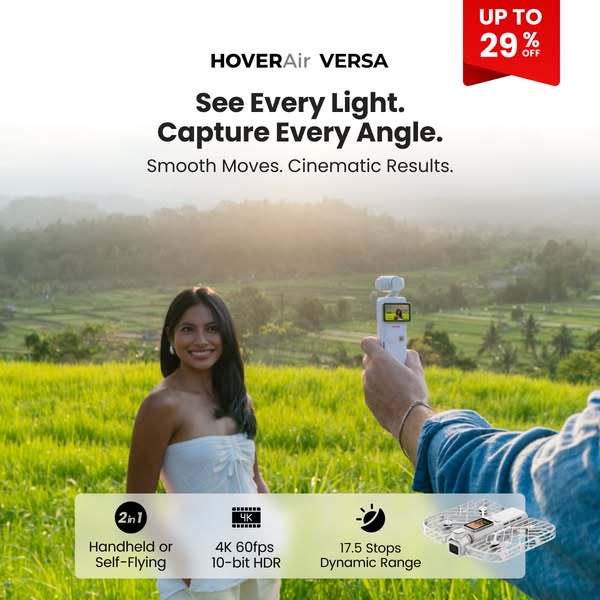 HOVERAir VERSA: This Pocket Camera Can Fly