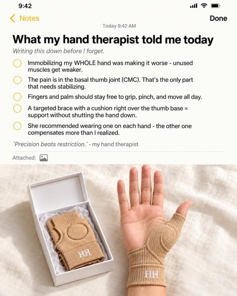 Thumb Stabilizer – Soft Support, Fingers Free | Hand Hearth