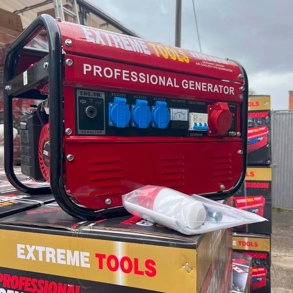 Generador a Gasolina 9500W ExtremeTools Trifásico potencia profesional