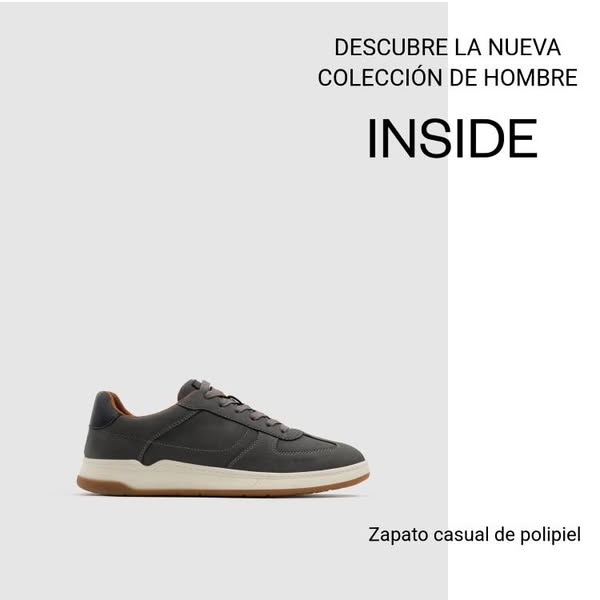 Casual faux leather shoe