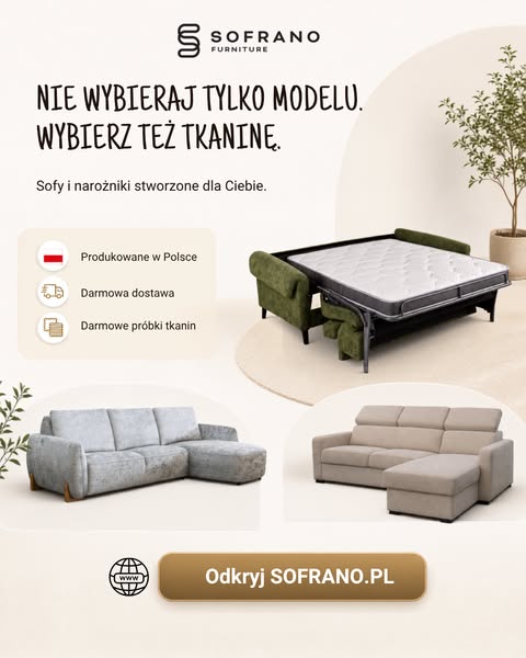 Sofy i narożniki do Twojego salonu