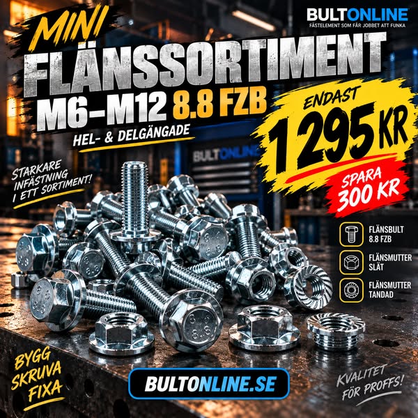 FLÄNS M6–M12 – 1 295 KR