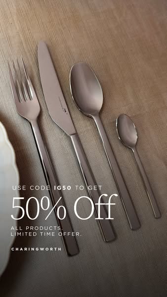 50% off Charingworth Cutlery