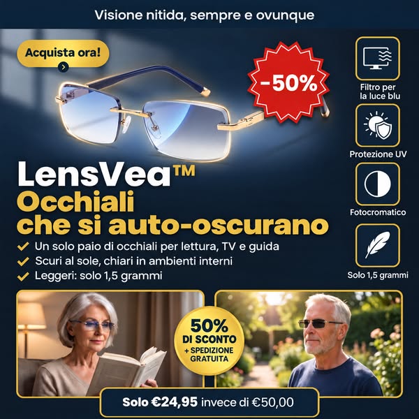 LensVea™ ora a 24,95 € invece di 50,00 €