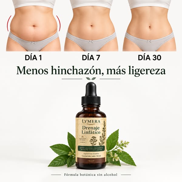 1 o 2 goteros al día para decir adiós a la hinchazón