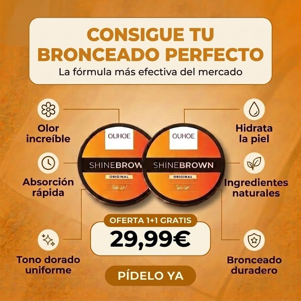 Bronceado natural · Uniforme · Duradero