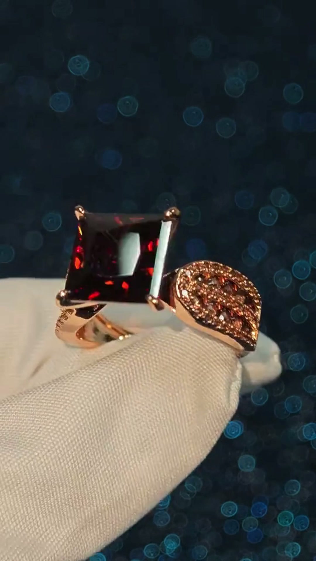 Stunning Square Cut Statement Ring