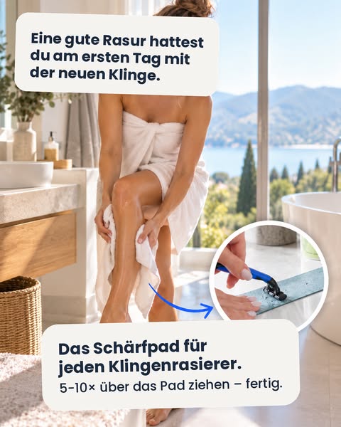 Klingenschärfer für jeden Rasierer