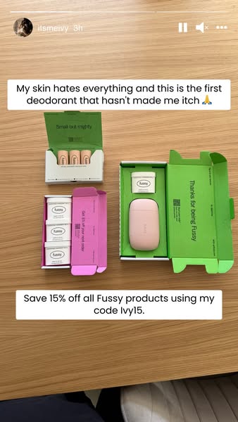 15% off everything at Fussy with my code IVY15. Enjoy!
