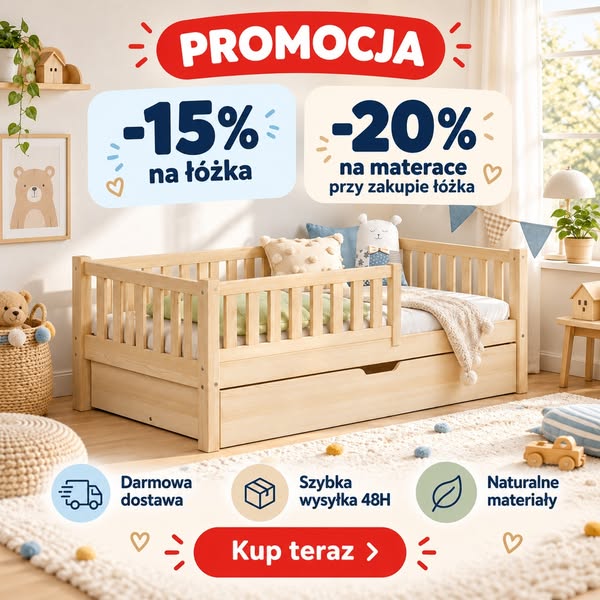 Łóżka 15% taniej